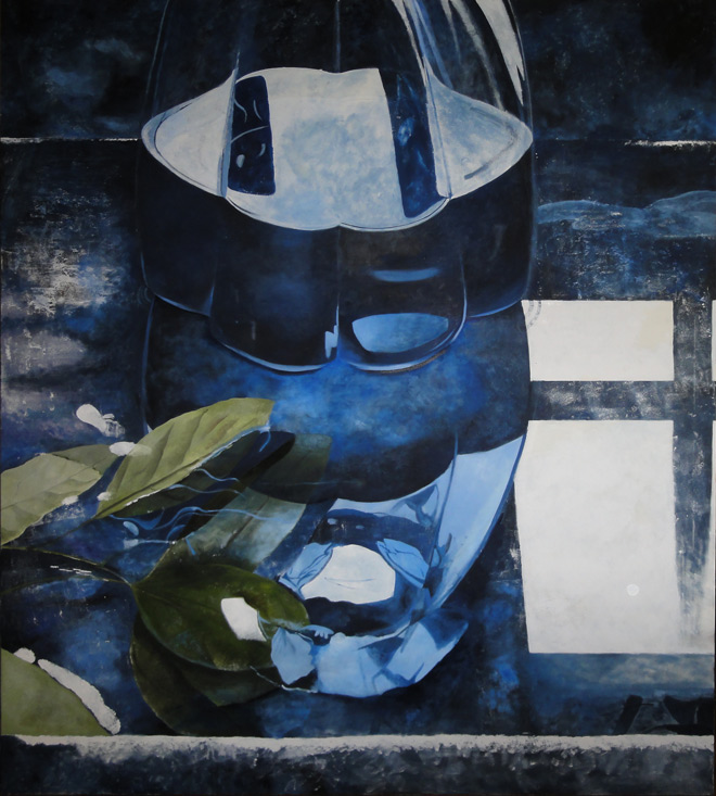 Blu Profondo, olio su tela, 180x200 cm 2013